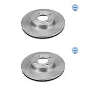 2x Meyle 36-15 521 0054 Disco Freni Anteriore per Nissan Micra IV K13K K13KK
