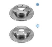 2x MEYLE 44-155230003 Disco Freno Pieno Posteriore per Jeep Wrangler II