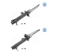 2x Meyle 726 623 0011 + 726 0012 Ammortizzatore Anteriore per Ford Fiesta V