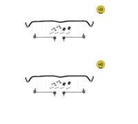 2x Meyle HD 100 653 0004/HD Stabilizzatrice Telaio Anteriore per Skoda Seat VW