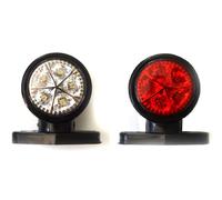 2X Mini Side Rubber Led Marker Lights Trailer Truck Lorry Camper Outline 12V #