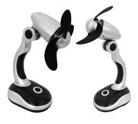 2x Mini Ventilatore da Tavolo Mano con Piantana Büroventilator