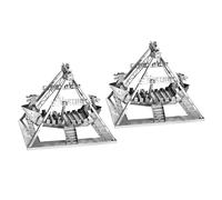 2X Modello Nel Metallo 3D Kit Modello di Assemblaggio di Navi Vichinghe Mod5230