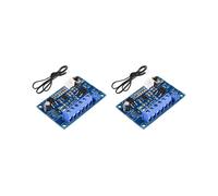 2X Modulo di Controllo Della Temperatura Della Ventola DC12V 24V 4A PWM Termostato Regolatore di Velocità Regolatore di Velocità Intelligente Della