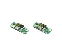 2X Modulo di Ricarica per Display Digitale Batteria al Litio 18650 5V 2.4A Tre Porte di Ricarica con Modulo di Potenziamento del Display