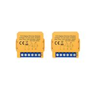 2X Modulo Interruttore Dimmer Intelligente Tuya Zigbee Controllo 1 Canale Luci LED Interruttore Dimmerabile Regolazione Continu Controllo Vocale