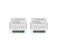 2X Modulo Interruttore Dimmer Zigbee Intelligente, Interruttore Luce Dimmerabile, Controller LED Tuya Life Control per La Casa con