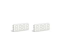 2X Modulo Orologio Wifi Service Orologio Automatico Orologio Elettronico Digitale DIY Servizio Orario Rete Wireless Bianca