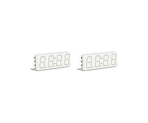 2X Modulo Orologio Wifi Service Orologio Automatico Orologio Elettronico Digitale DIY Servizio Orario Rete Wireless Bianca