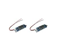 2X Modulo Regolatore di Velocità Della Ventola PWM A 4 Fili 12V 3A, Controllo Della Temperatura, Display Temperatura/RPM per FPV RCDrone