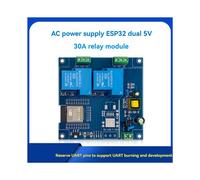 2X Modulo Relè ESP32 A 2 Canali 30A Scheda di Sviluppo WiFi AC220V Supporto Sviluppo Secondario
