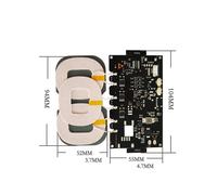 2X Modulo Trasmettitore Caricabatterie Wireless A Ricarica Rapida da 22 W Ad Alta Potenza da 12 V Moduli di Ricarica Wireless Universali per