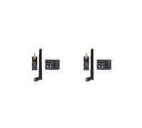2X Modulo Wireless NRF24L01+P LNA con Antenna A Lunga Distanza di 1100 Metri con Adattatore per Modulo Wireless NRF24L01, 1 Set