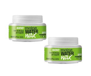 2x Moine Water Wax Cera ad Acqua per Capelli Fissaggio Forte 150ml