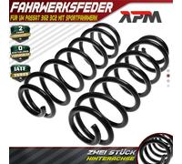 2X Molle Ammortizzatori Posteriore Con Assetto Sportivo Per VW Passat 362 3C2