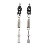 2x molle del pedale del tamburo per basso con tenditore a molla per il