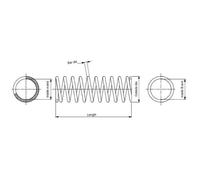 2x MONROE Molla di Sospensione Spirale Frontale Adatto A per Mitsubishi Space