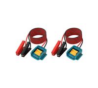 2X Morsetti per Cavi di Collegamento per Batteria al Litio per Presa di Alimentazione Portatile 12AWG Avviatore di Batteria al Litio