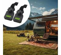 2X Morsetti Per Tenda RV Regolabili Con Cinghie Per Telo Da Campeggio