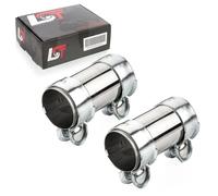 2x Morsetto Connettore Abgasanalge Ø 55 X 125 MM per Citroen Evasion Jumpy