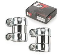 2x Morsetto Connettore Abgasanalge Ø 55 x 95mm per VW Bora Golf Jetta Vento