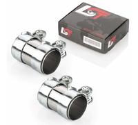 2x Morsetto Doppio Connettore Morsetto Scarico Ø 55 X 95 MM per Opel Vivaro a B