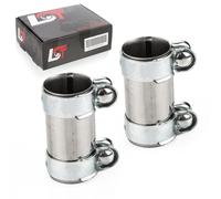 2x Morsetto Doppio Morsetto Scarico Ø 55 X 125 MM per VW Lt II Passat B3 B4 B5