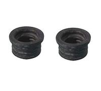 2x MORSETTO GUARNIZIONE GOMMA NERA 40 mm X CURVA TECNICA 40x26/32 TUBO SCARICO