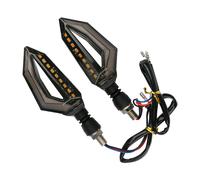 2X Motorcycle 18-LED Ambra Indicatore di direzione blu DRL Indicatore luminoso