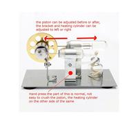 2X Motore Stirling Modello Scienza Esperimento Fisica Esperimento Generatore Modello Scienza e Istruzione