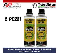 2X MOTORSISTEM ADDITIVO TAGLIANDO SICURO BENZINA MIGLIORA LE PRESTAZIONI 180ML