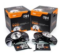 2x Mozzo Fusello Ruota Completa Anteriore per VW TRANSPORTER T5,T6 MULTIVAN T5