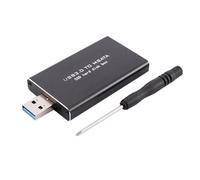 2X MSATA a USB USB3.0 a MSATA Box SSD USB3.0 a MSATA Case Adattatore per disco rigido M2SSD Box HDD esterno Case HDD