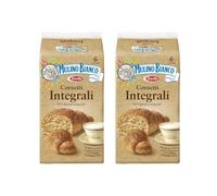 2X Mulino Bianco Cornetti Integrali 100% Farina Integrale 2 Pack | 6 Cornetti per Pacco, Doppia Confezione, Barilla, Colazione Italiana