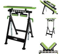 2x Multifunktions-Arbeitsbock Blocco Rulli Altezza Regolabile Pieghevole Bock