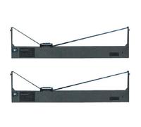 2X NASTRO NYLON Per Facit E7640 E7650 E7650 MEMOREX TELEX 1524 ACOM 600 Ribbons