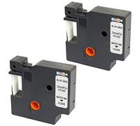 2x Nastro per Etichette compatibile per Dymo D1 45020 S0720600 Bianco su Trasparente 12mm x 7m per DYMO LabelManager 160 210D 260P 280 360D 420P 500TS PnP MobileLabeler LabelPoint LabelWriter 450 Duo