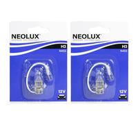 2x NEOLUX H3 12V 55W Alogena - Pera PK22s Ricambio Lampada Auto Lampadina ad