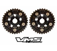 2x Nero da Corsa Performance Camme Albero Ingranaggio Puleggia Per Honda Acura