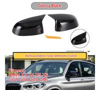 2x Nero Retrovisore Specchietto Laterale Cappucci Coperchio Per BMW X3 X4 X5 X6