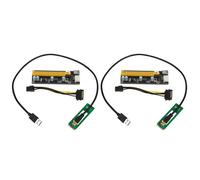 2X NGFF M.2 M Key per USB 3.0 PCI-E Riser Card M2 A USB3.0 PCIE 16X 1X Exte1719