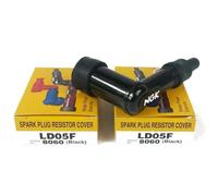 2X Ngk Pipetta Candela 8060 LD05F 10-12 MM Candele Nero 5 Kilo Ohm Soppresso