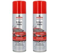 2X Nigrin Brillant-Wax Lucidante Spray Conservazione Vernice Cura Wax