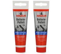 2x Nigrin Grasso Polo Batteria Tubo Kontakt-Schutzfett Spezial-Fett Kontakt-Fett