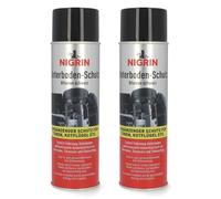 2x Nigrin Vernice Spray per Sottofondo Bitume Nero Anticorrosione