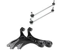 2x NTY Braccio Oscillante + Barra Accoppiamento Asse Ant. per Honda Civic Ix