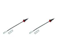 2x NTY Cavo Freno a Mano Cavo Comando Fissaggio Opel Corsa C 1.2