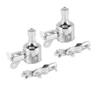 2X Nuova Luce Della Bicicletta del Generatore 12V 6W Dynamo Attrito Motorizzato Kit Luce Della Testa Posteriore
