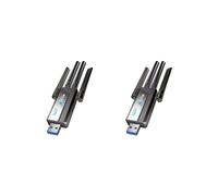 2X Nuova Scheda di Rete Wireless WiFi 6E da 3000 Mbps, Adattatore WiFi con Ricevitore USB 3.0 Dual Band 2.4G/5GHz per Win 10/11