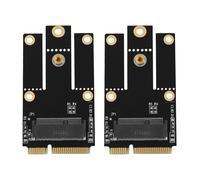 2X Nuovo adattatore M.2 NGFF a Mini PCI-E (PCIe+USB) per scheda wireless Wi-Fi Bluetooth Wlan Intel AX200 9260 8265 8260
